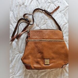 Dooney & Bourke Brown Leather Pebble Crossbody